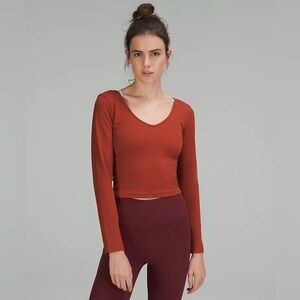 Lululemon Align Long Sleeve Shirt in Cayenne